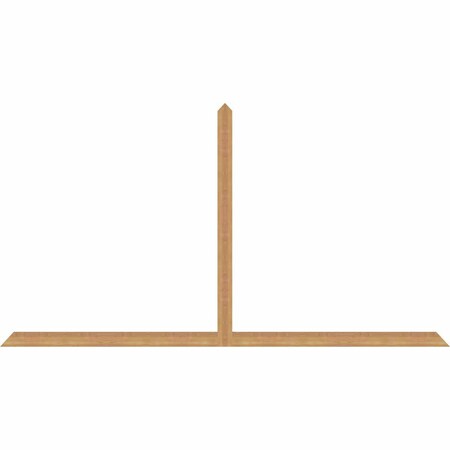 Ekena Millwork Portland Timber Gable Bracket, Western Red Cedar, 108"W x 58"H x 1 1/2"D x 3 1/2"F, 13/12 Pitch GBW108X58X0204POR00SWR